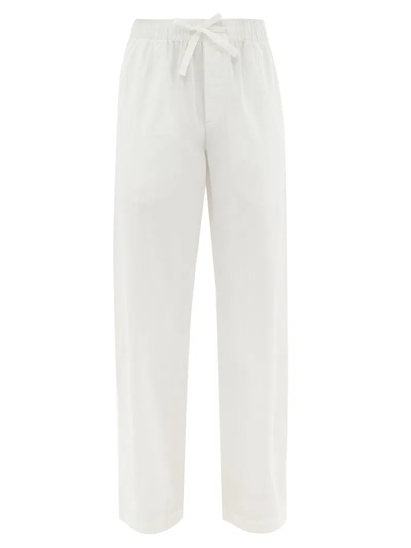 Womens Tekla Fabrics Pyjama Trousers In White