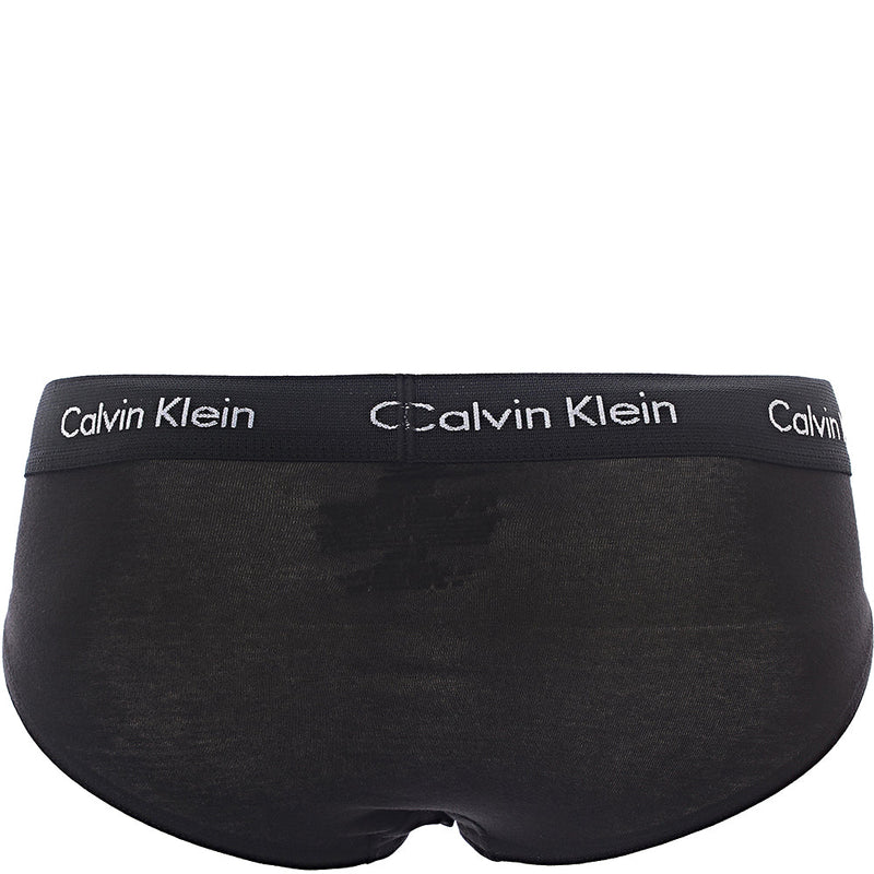 Calvin Klein Mens Black Cotton Stretch Logo Waistband 5-Pack Briefs