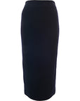 RAEY Womens Simple Long Pencil Skirt in Blue