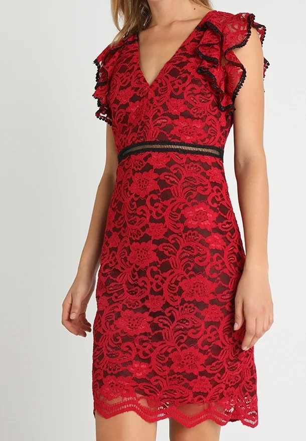 Womens Forever Unique Lace Pencil Dress