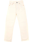 RAEY Womens At: Organic Crop Straight Leg Jean in White