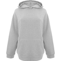 RAEY Womens Recycled Yarn Oversized Hoody in Grey