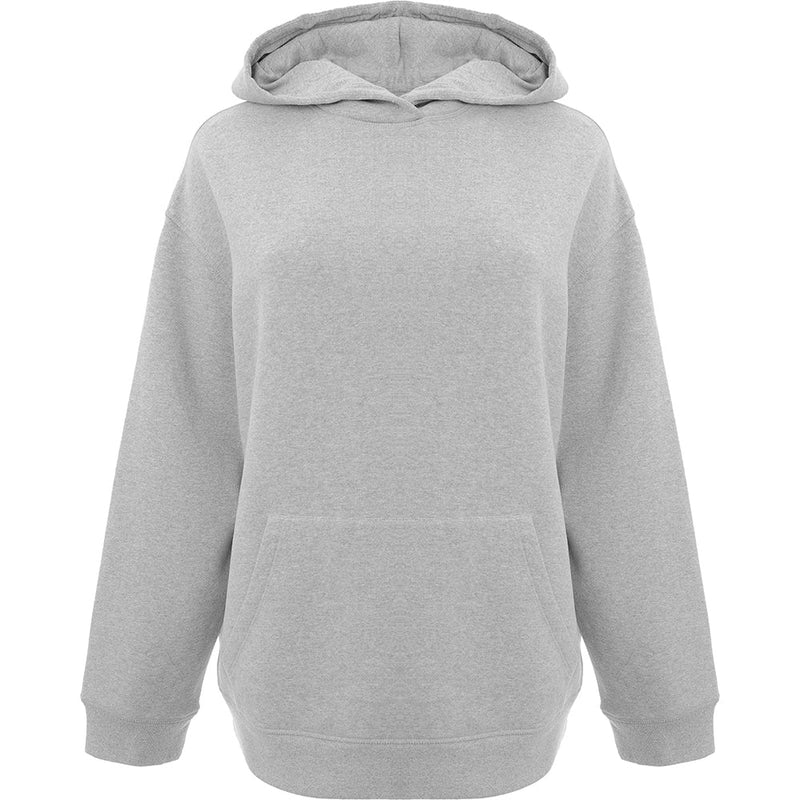 RAEY Womens Recycled Yarn Oversized Hoody in Grey