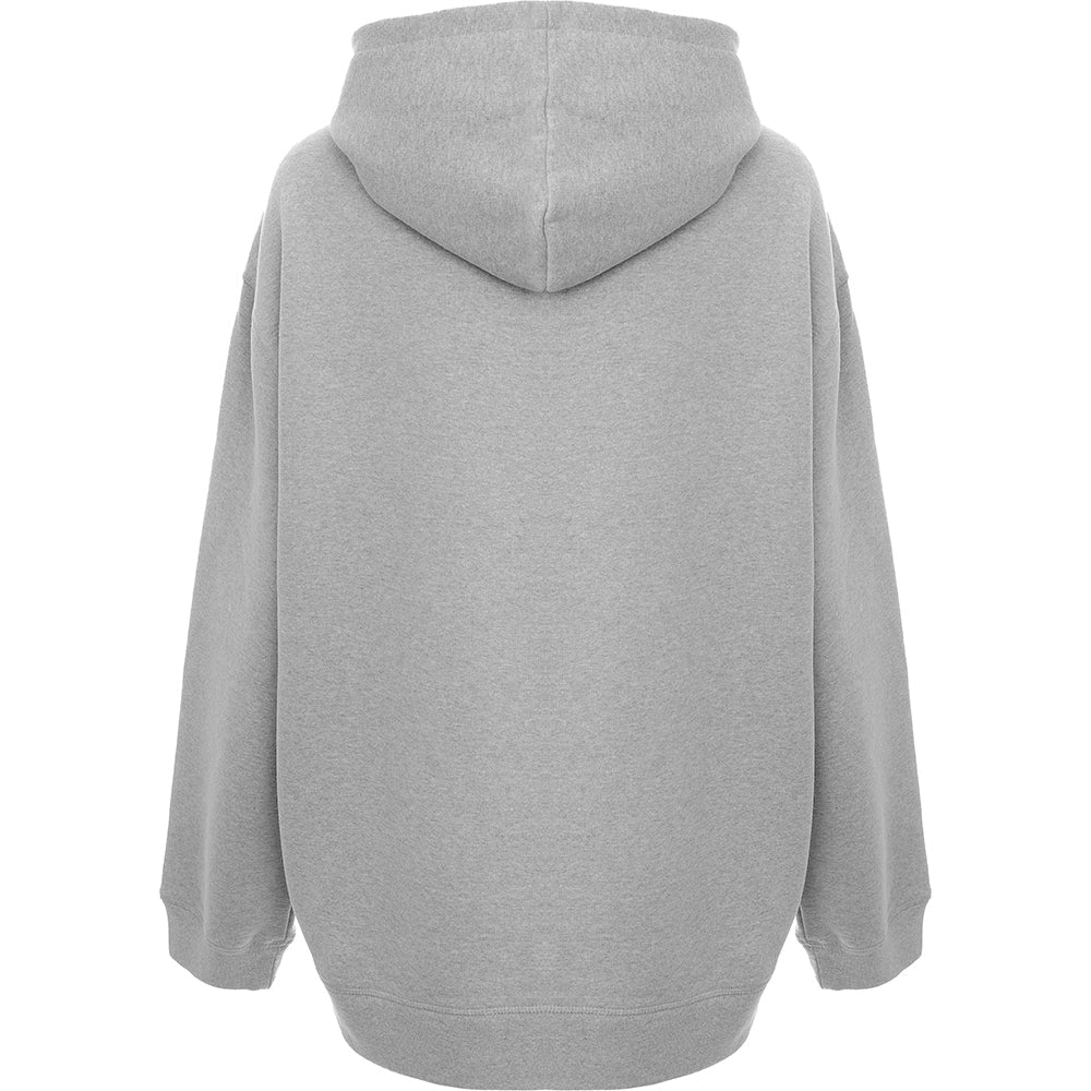 RAEY Womens Recycled Yarn Oversized Hoody in Grey