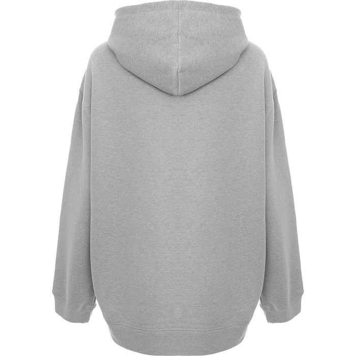 RAEY Womens Recycled Yarn Oversized Hoody in Grey