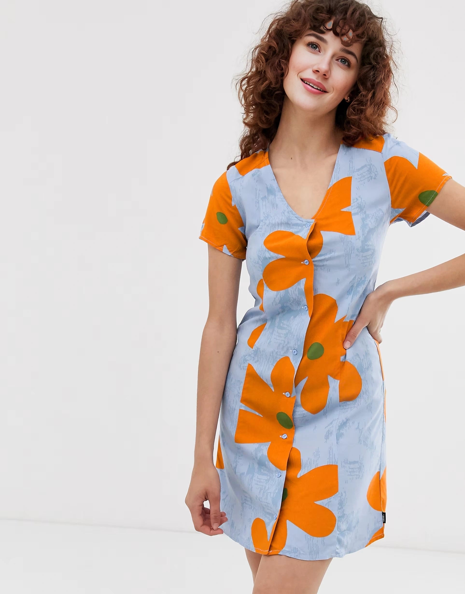 Vans Womens X ines Flower Printed Dress In Multi