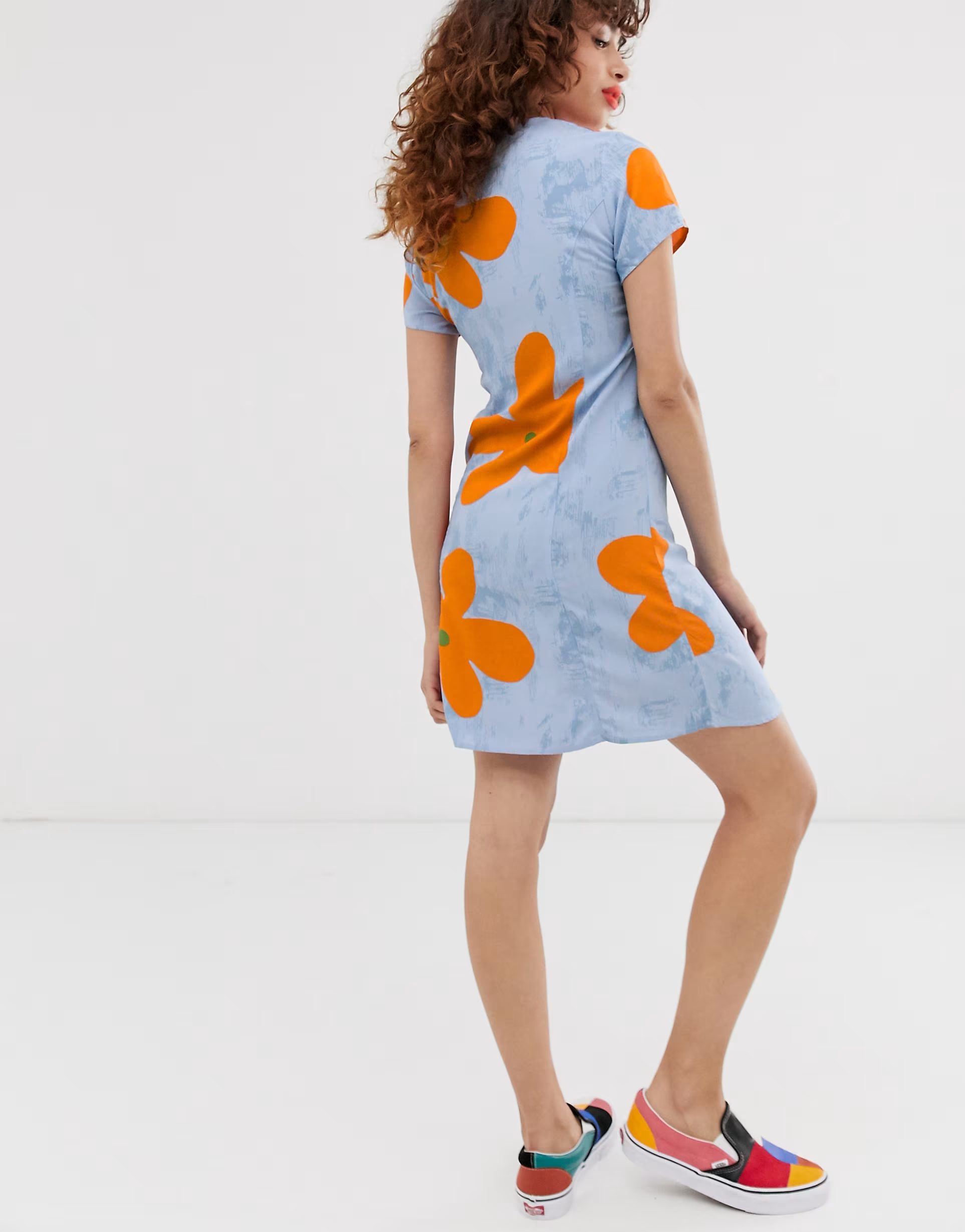 Vans Womens X ines Flower Printed Dress In Multi
