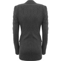 RAEY Womens Skinny Speckle Suit Jacket in Grey