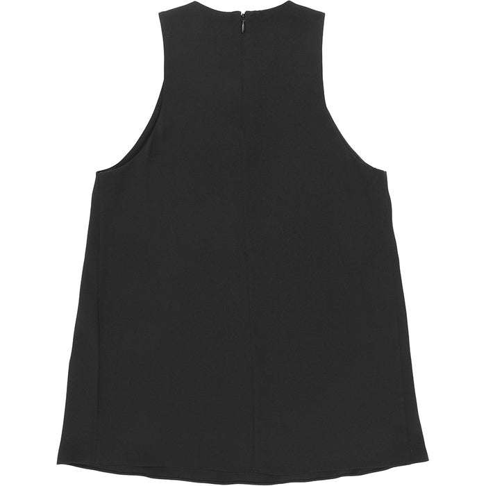 RAEY Womens Satin Sleeveless Tank in Black