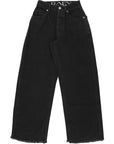 RAEY Womens Organic Cotton Gait New Super Wide Leg in Black