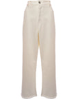 RAEY Womens Organic Cotton Gait New Super Wide Leg in White