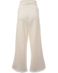 RAEY Womens Organic Cotton Gait New Super Wide Leg in White