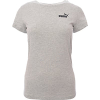 Puma Women's Grey Essentials Small Logo T-Shirt