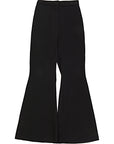 RAEY Womens Bootcut Tuxedo Trousers in Black