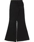 RAEY Womens Bootcut Tuxedo Trousers in Black