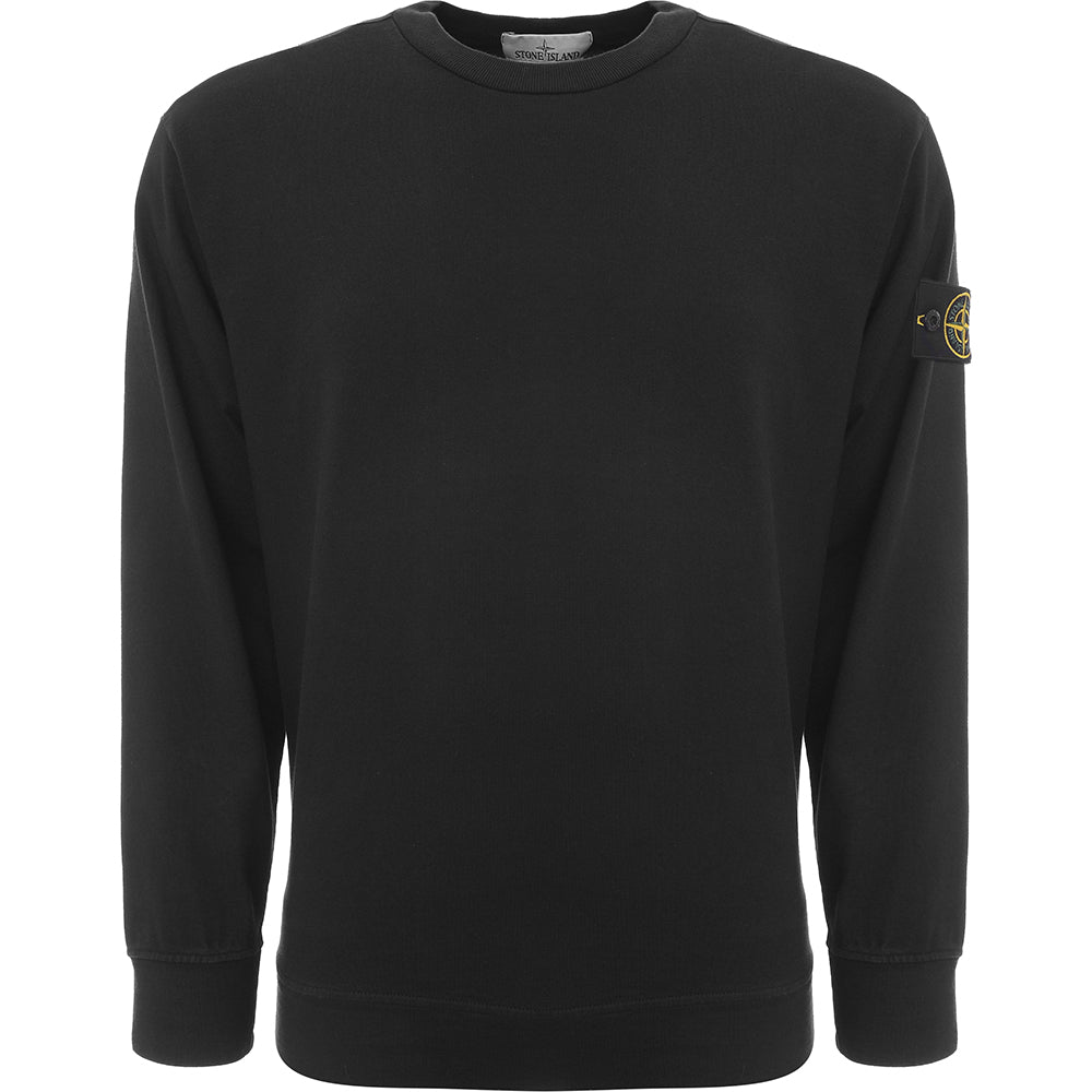 Stone Island Men&#39;s Heavy Cotton Garment Dyed Sweatshirt
