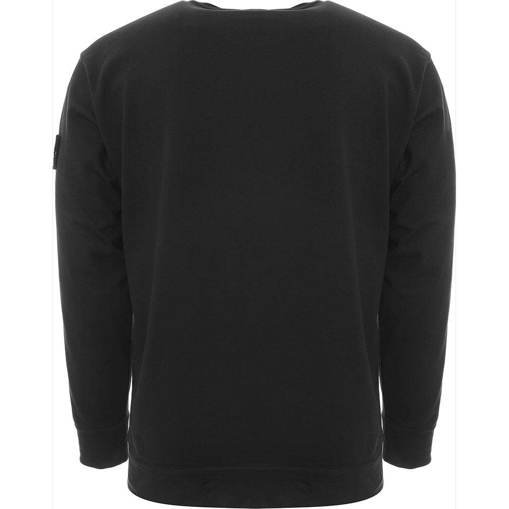 Stone Island Men&#39;s Heavy Cotton Garment Dyed Sweatshirt