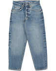 RAEY Womens Organic Crop Carrot Leg Jean  in Blue