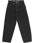 RAEY Womens Organic Crop Carrot Leg Jean  in Black