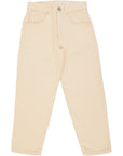 RAEY Womens Organic Crop Carrot Leg Jean  in Beige