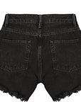 RAEY Womens Comet Organic Denim Shorts in Black