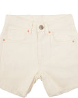 RAEY Womens Comet Organic Denim Shorts in White