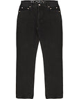 RAEY Mens Organic Single Jean in Black