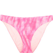 Ganni Womens Recycled Printed Bikini Bottom in Pink