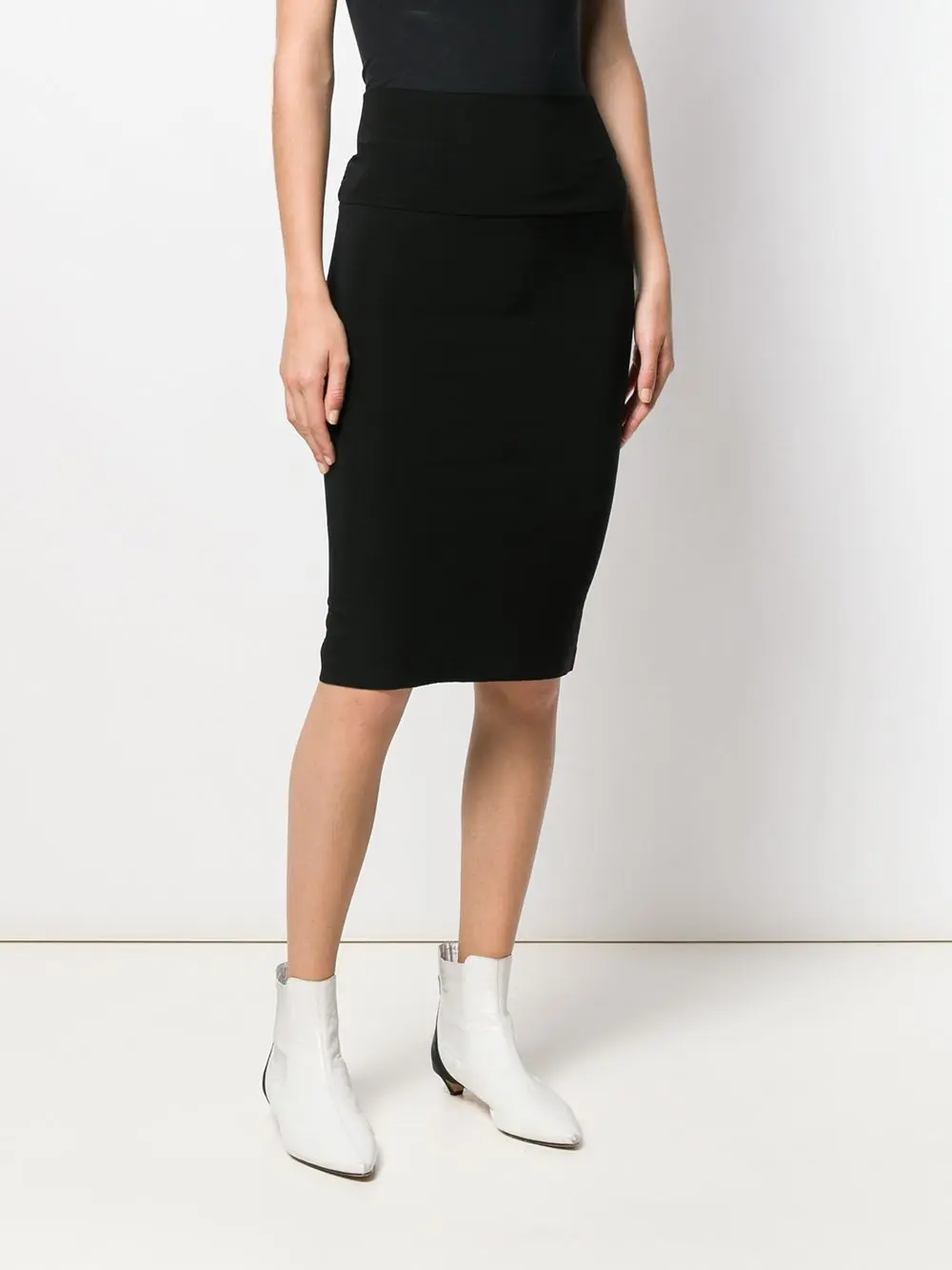 Womens Norma Kamali Midi Skirts In Black