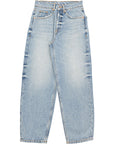 RAEY Womens Organic Crop Carrot Leg Jean  in Blue