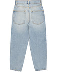 RAEY Womens Organic Crop Carrot Leg Jean  in Blue