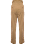 RAEY Womens Velcro Trousers in Beige