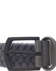 Andersons Mens Braided Weave Belt W Rubberised Buckle in Grey