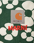 Marni X Carhartt Mens Cotton Woven Floral Print Worker Jacket in Multicoloured