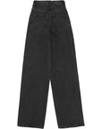 RAEY Womens 90S High Waisted Wide Leg Jean in Black