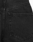 RAEY Womens 90S High Waisted Wide Leg Jean in Black