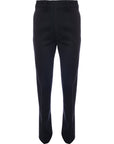 RAEY Womens Recycled Blend Uniform Tapered Trousers in Navy