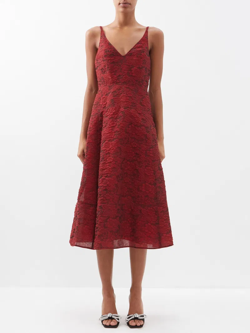 Womens Erdem Occasion Dress In Red