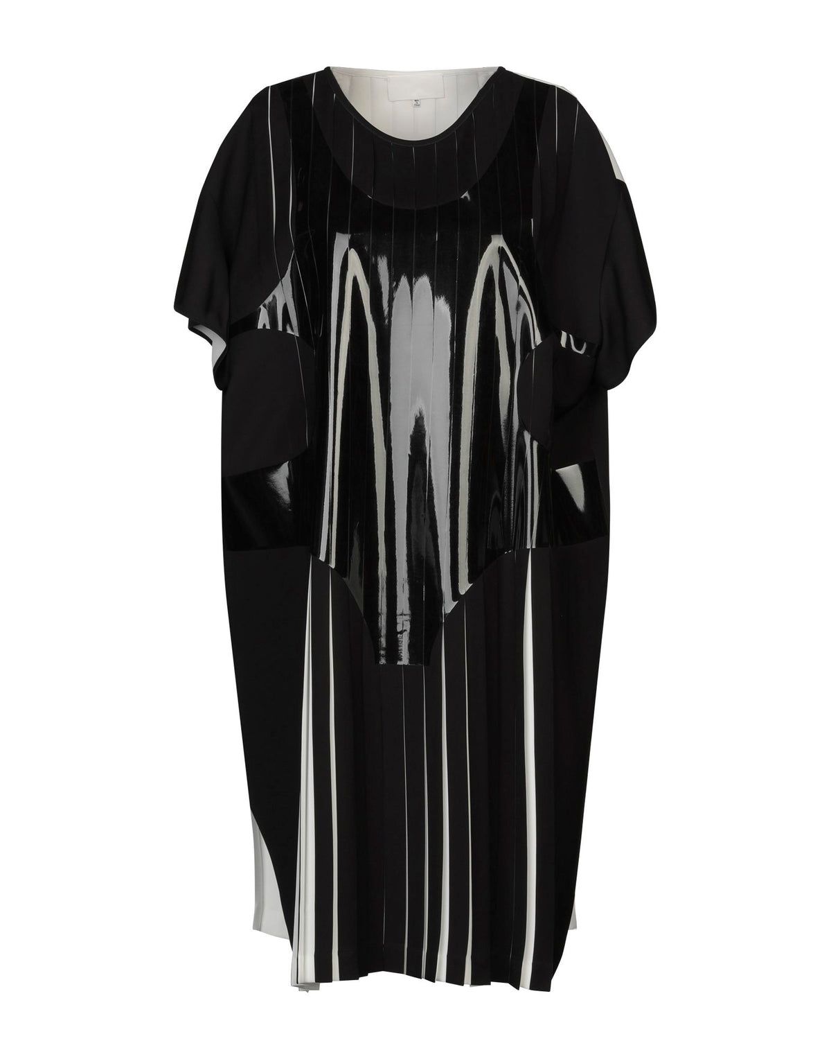 Maison Margiela Women's Crew Neck Pleated Midi Dress