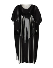Maison Margiela Women's Crew Neck Pleated Midi Dress