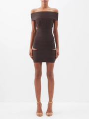 Womens Alexandre Vauthier Occasion Dress In Brown