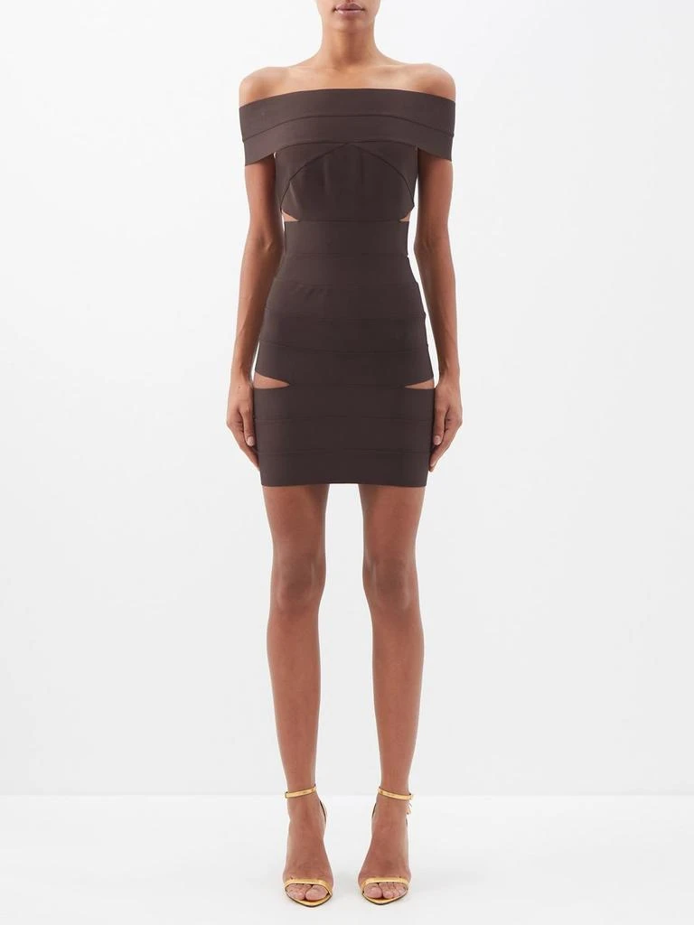 Womens Alexandre Vauthier Occasion Dress In Brown