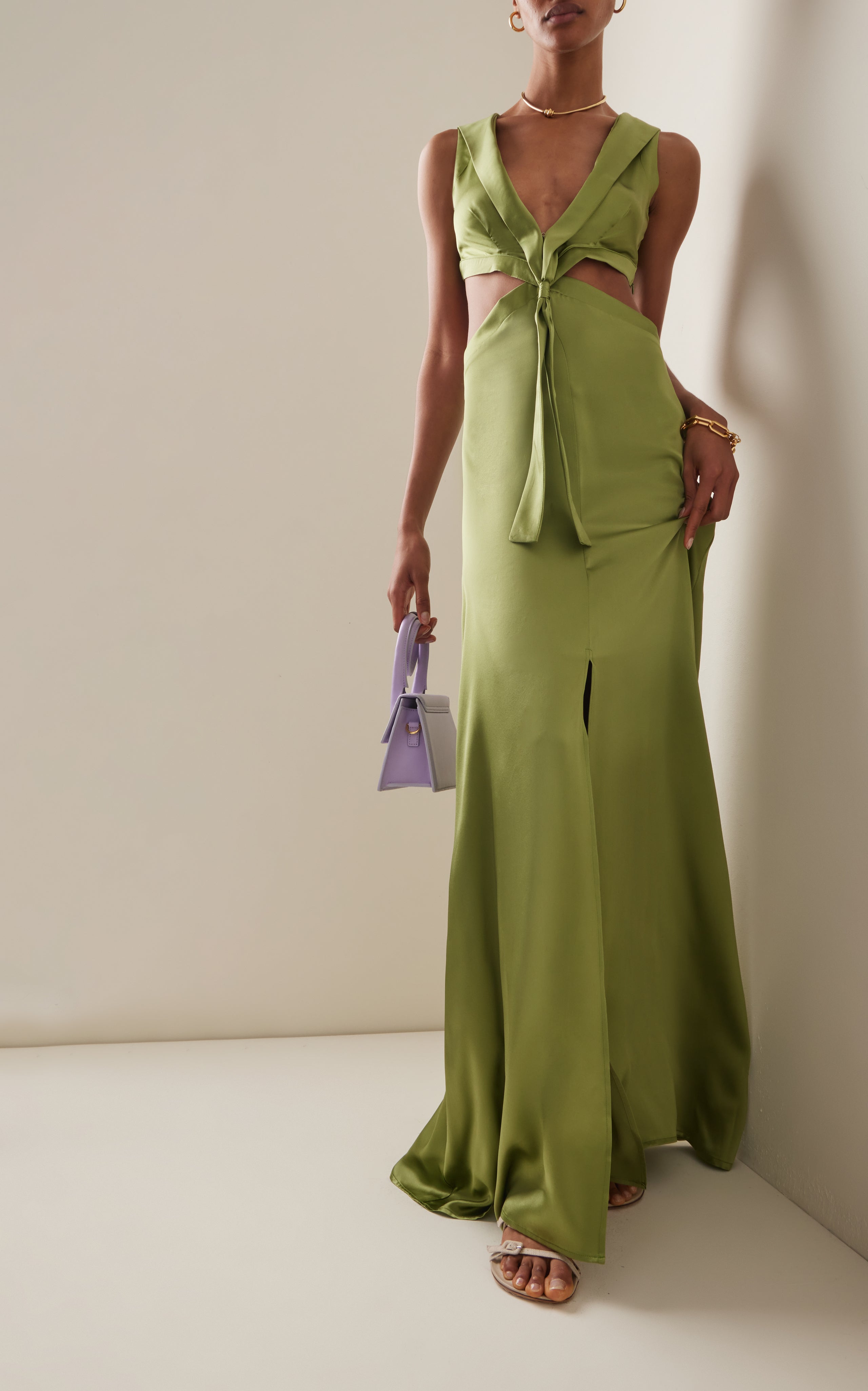Womens House Of Aama Long Sun Dresses In Green