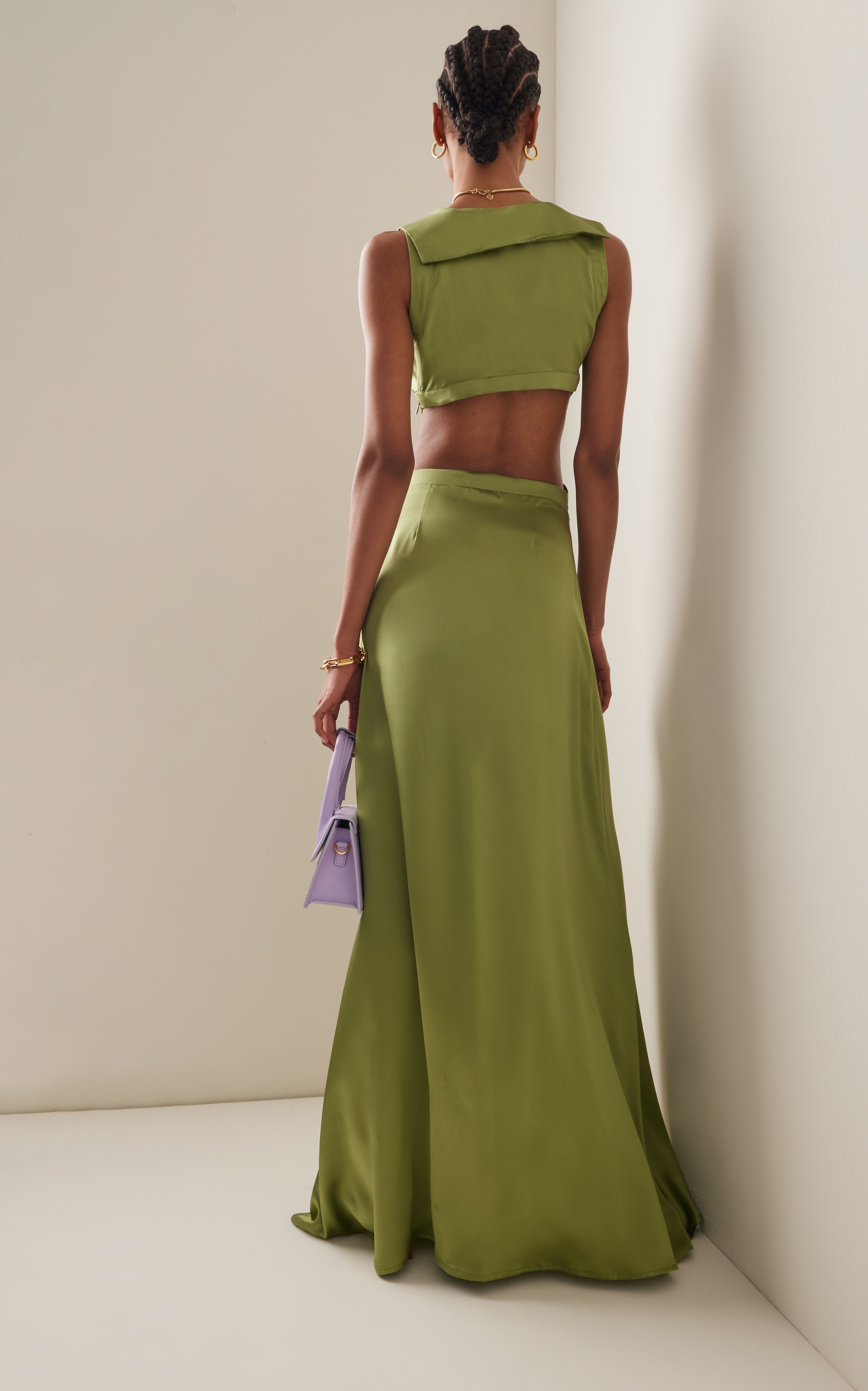 Womens House Of Aama Long Sun Dresses In Green