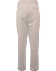 RAEY Mens Organic Single Pleat Peg Chinos in Grey