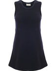 RAEY Womens Felted Wool A-Line Vest in Blue