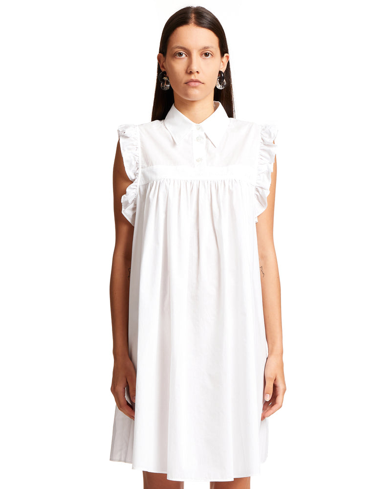 Mm6 Maison Margiela Women's Midi Dress in White