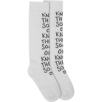 RAEY Womens Knock Their Socks Off Socks in White