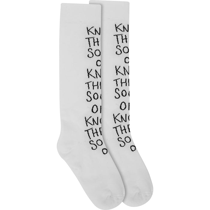 RAEY Womens Knock Their Socks Off Socks in White