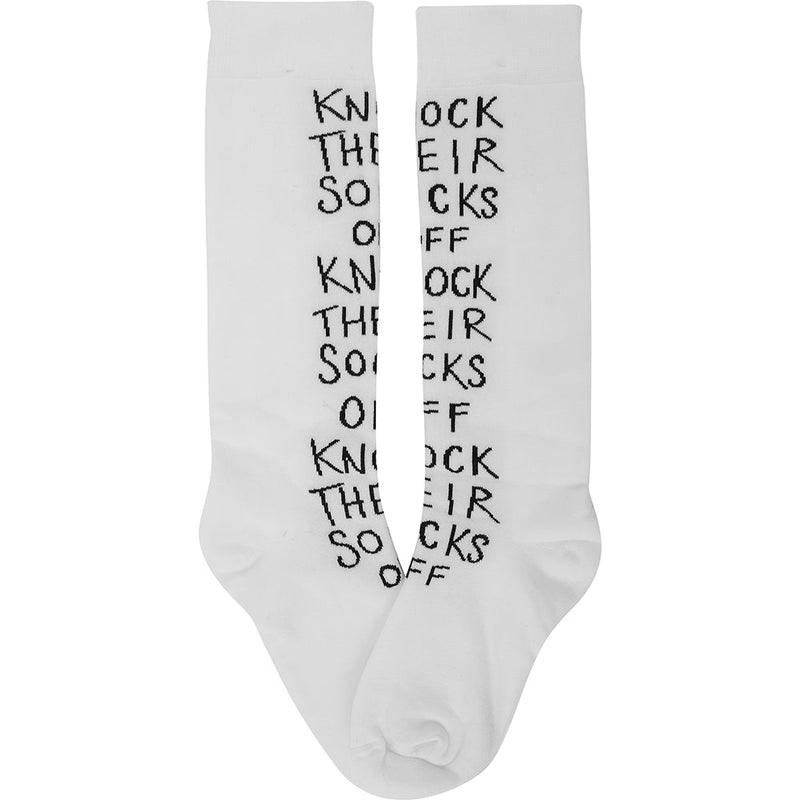 RAEY Womens Knock Their Socks Off Socks in White